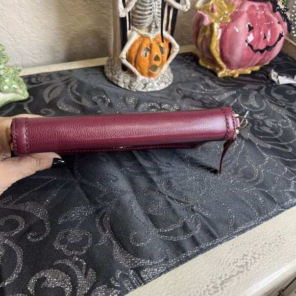 Kate Spade NY Cherry Large Double Zipper Leather Wallet - Picture 9 of 10